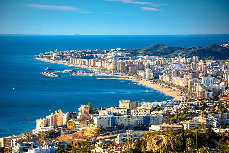 The sweep of sand at Fuengirola