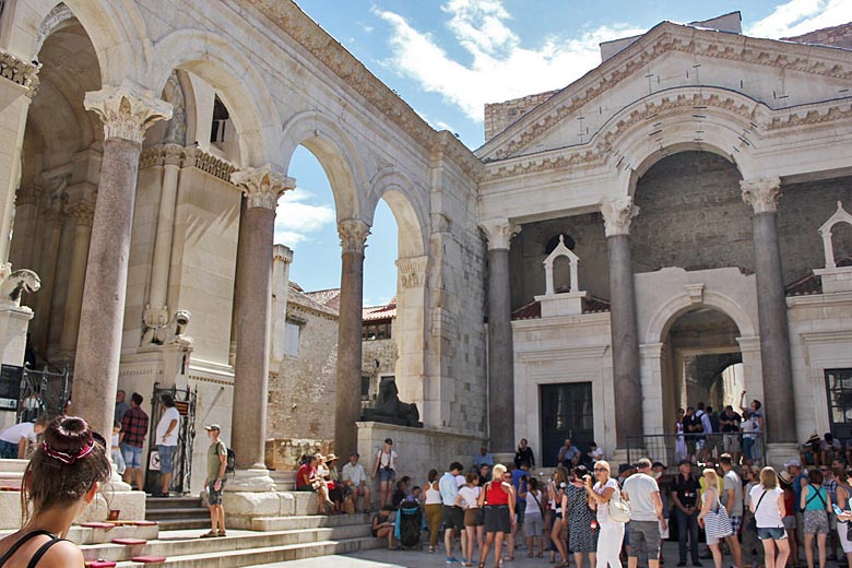 Courtyard at the heart of Diocletian's Palace, Split