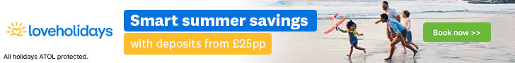 Love Holidays: Low deposits from &pound;25 per person