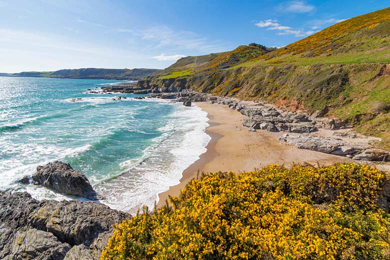 Secluded Mattiscombe Sands, Devon